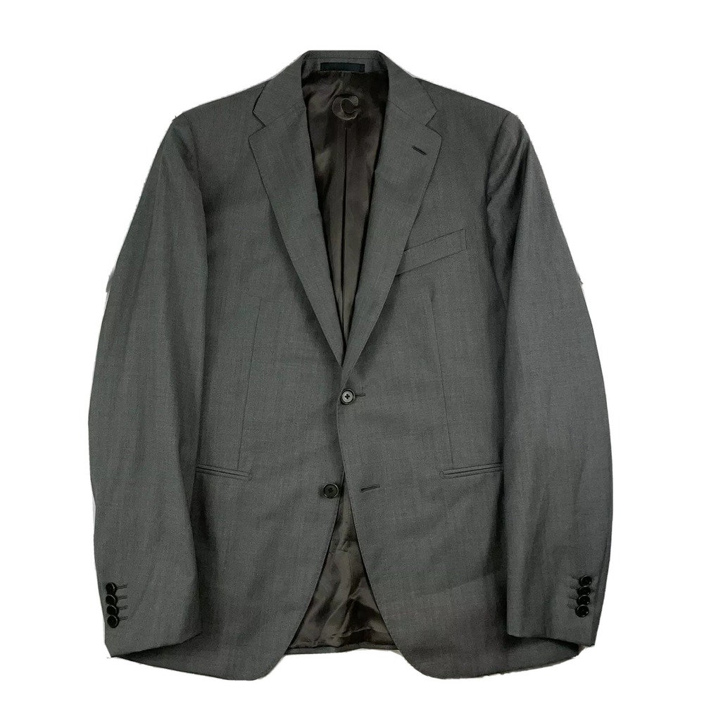 Caruso Gray Superfine 120s Wool Blazer Mens 40R MUS2GM201F Made in Italy